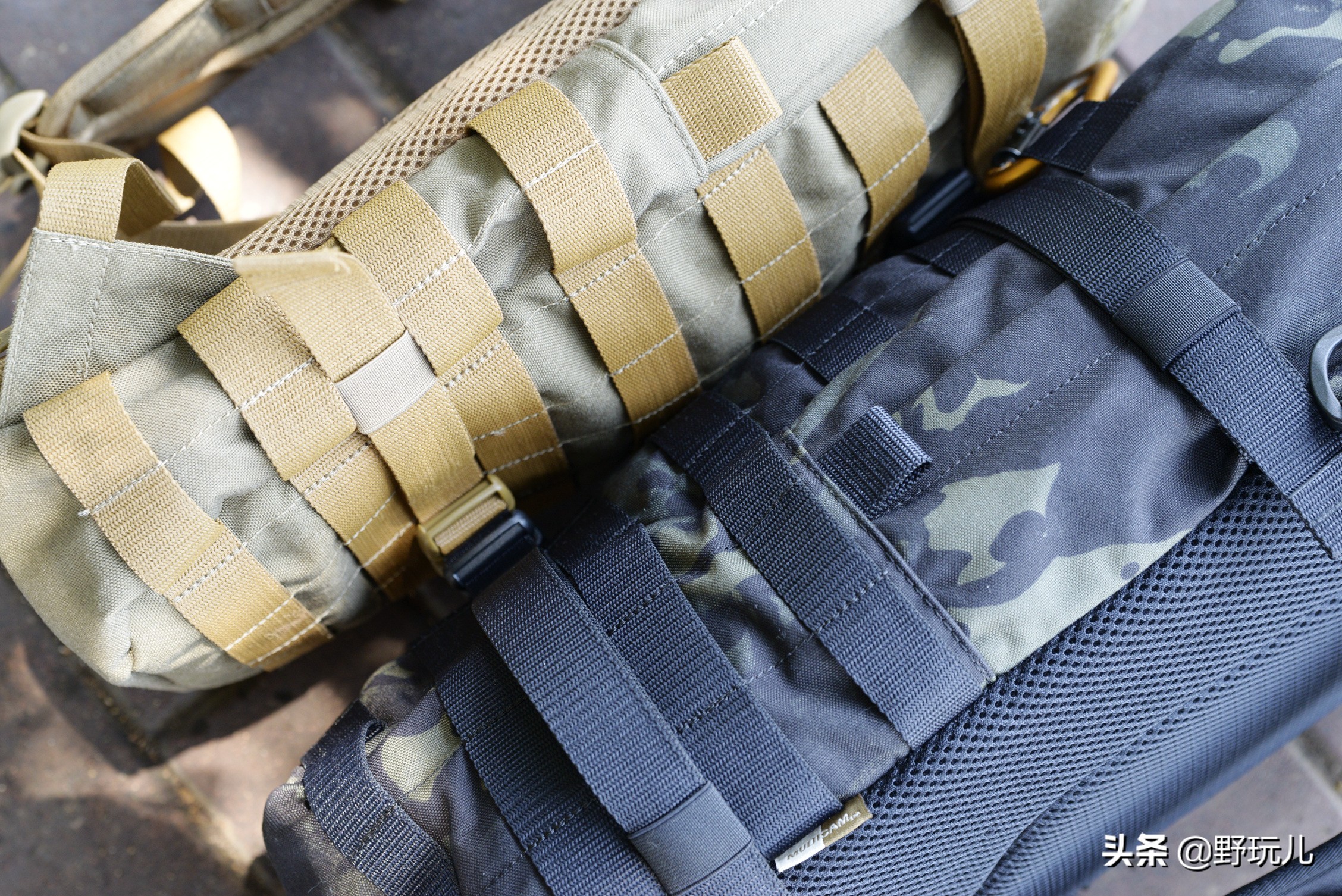 军事风格双肩包推荐,黑色军用双肩包