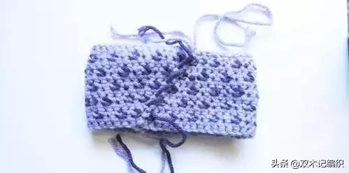 蝴蝶结的钩法教程全过程,金边蝴蝶结钩针详细教程图解