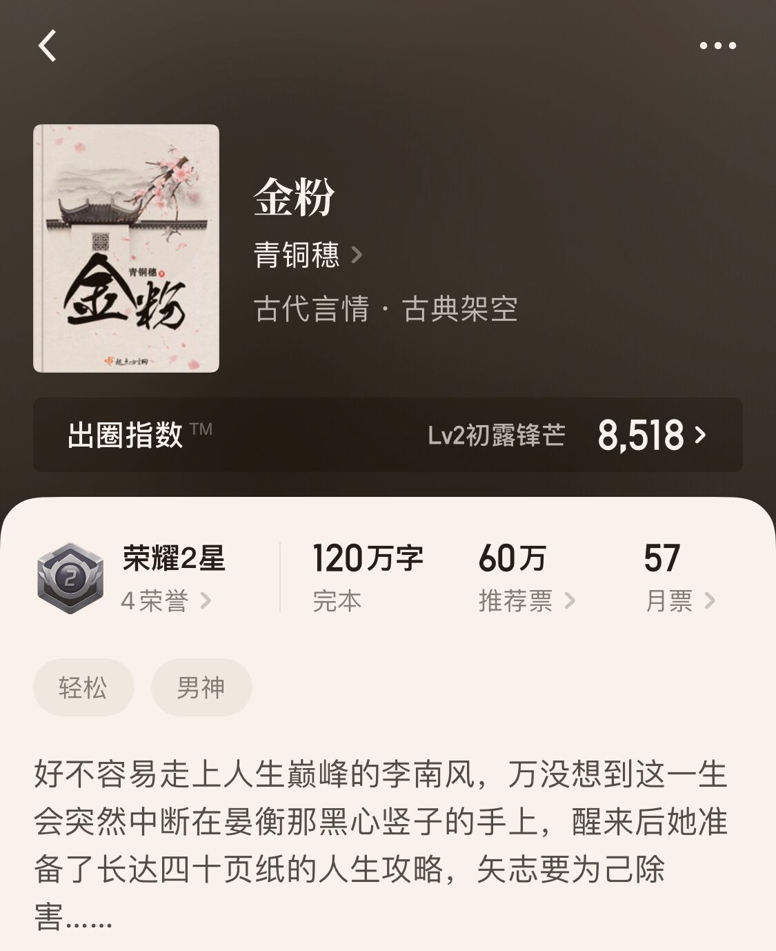 推荐令人惊艳的古言重生小说佳作,古代言情重生小说推荐完结