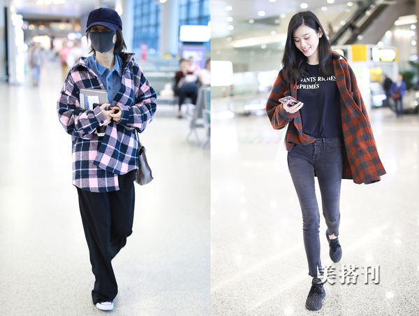 今年流行这款格子衬衫时尚又减龄,春季衬衫合集怎么穿都超有气质