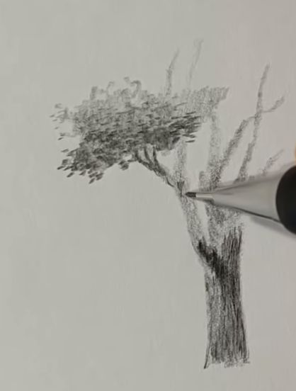 素描风景画基础教学,素描画法风景基础教程