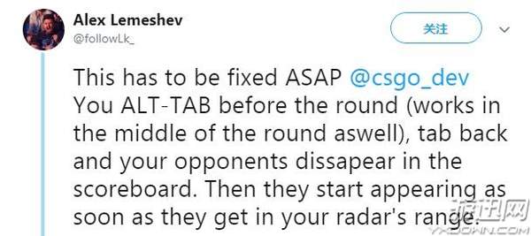 《CS：GO》新BUG切出游戏返回可“探测扫描”敌人