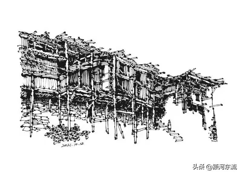 刘福建与他的钢笔画