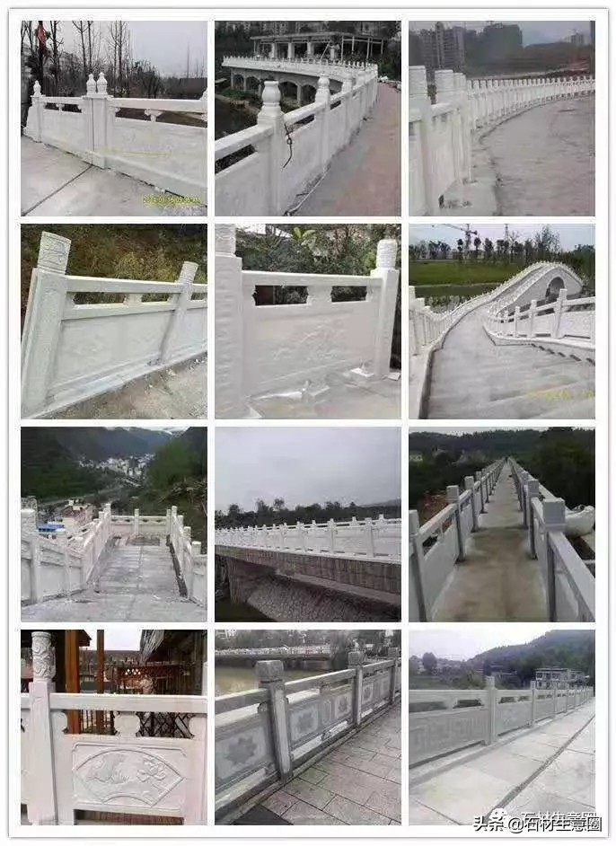 别墅大理石栏杆款式大全,别墅阳台栏杆温州石材