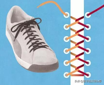 30-40岁男士商务鞋子系鞋带款白色,多看几遍就能学会的个性鞋带系法