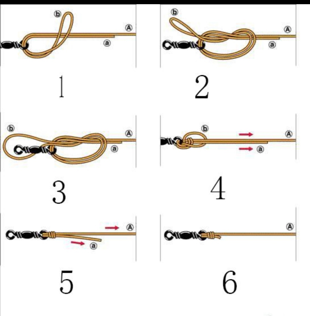 台钓子线与八字环结法,子线快速连接主线八字环方法