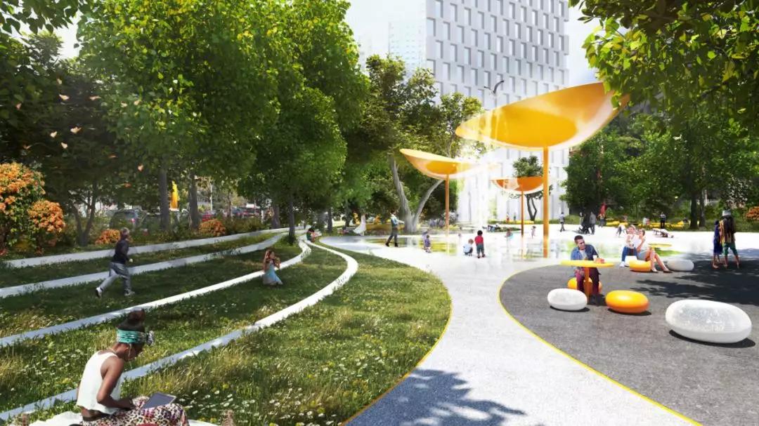 道路设计效果图,个性路面设计