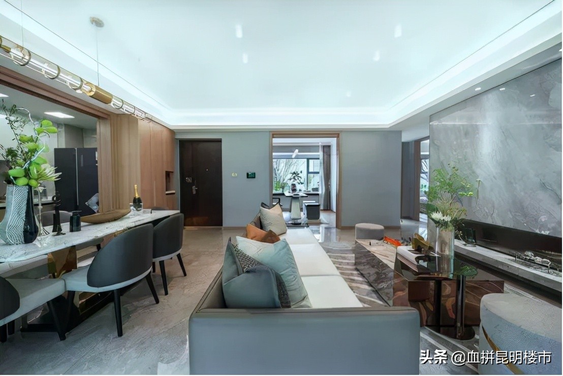 一梯两户南北通透楼盘,洋房2梯2户的房