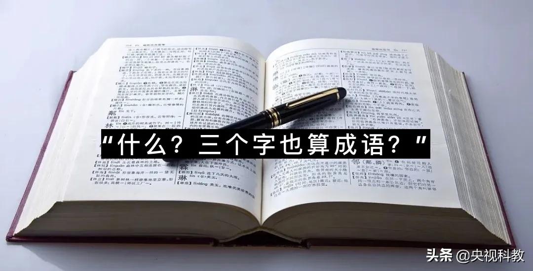 三个字的成语你能说出几个？