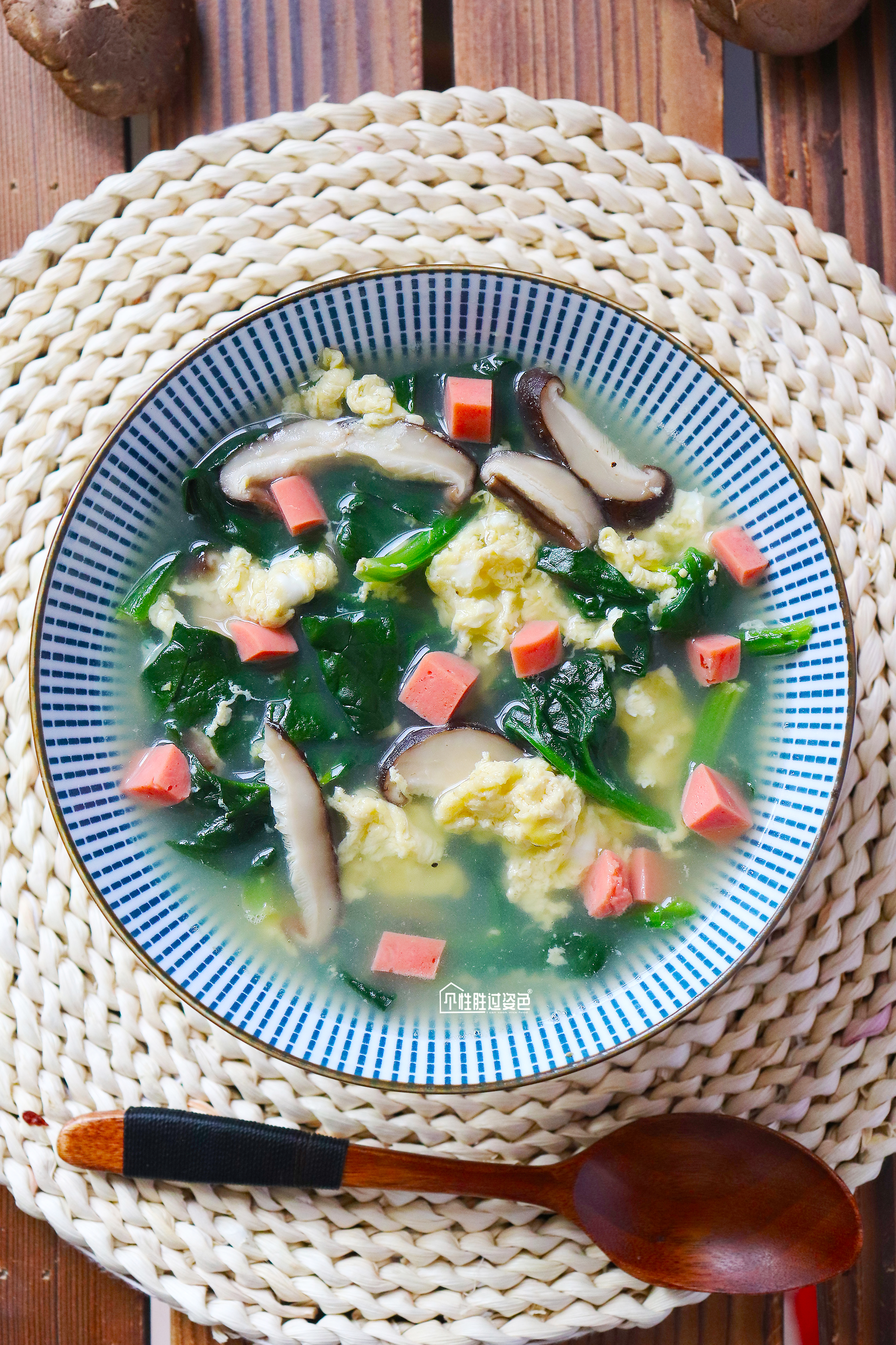 无油鲜蔬芙蓉汤,刮油鲜蔬汤