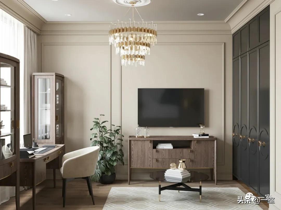 餐厅书房一体设计,书房客房一体设计