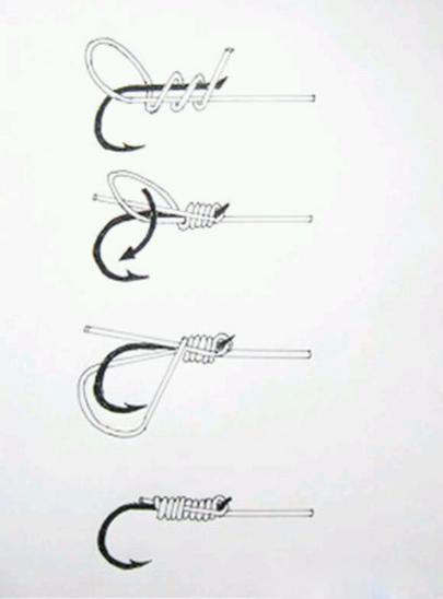 鱼钩的正确绑法图解视频,双鱼钩和连接环的绑法图解