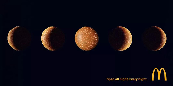 麦当劳的创意海报加解析,麦当劳的海报设计