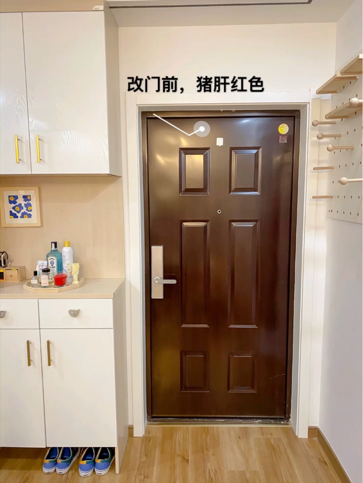 猪肝色门自己刷漆改色,猪肝红的门改色建议刷漆还是贴纸