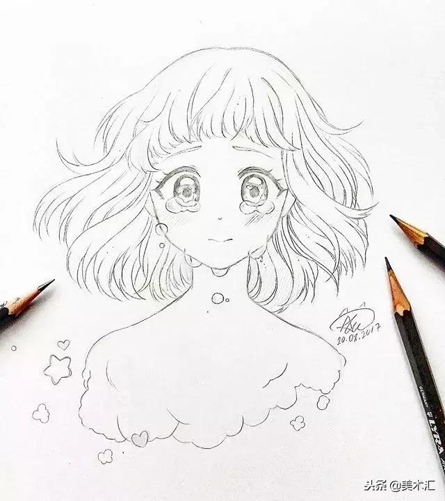线条感十足的动漫人物,线条感很强的人物素描