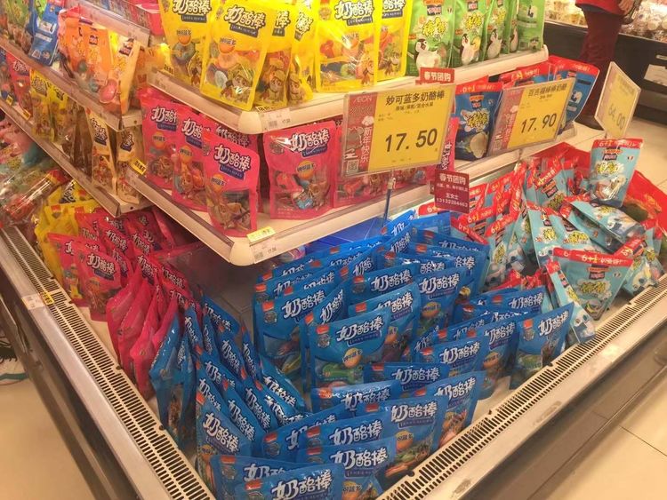 【赛达感动你我】西青开发区永旺超市供货稳定，让货架一直是满满的。