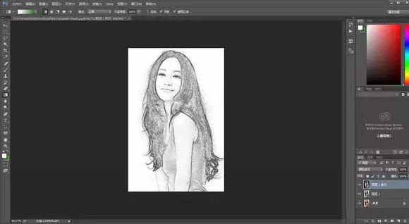 ps简单制作木刻效果,ps制作小图标黑白人物