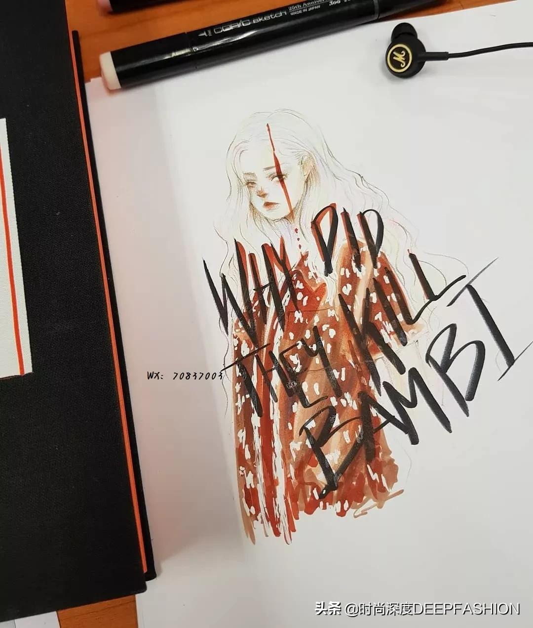 服装设计图三张,服装设计系列效果图