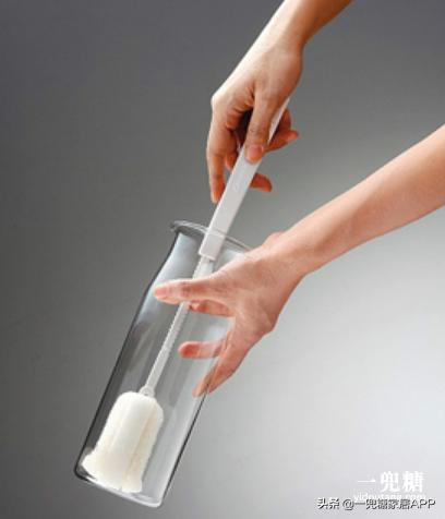 酒店厨房墙面长柄油污清洁刷子,清洁刷长柄二合一家用厨房刷子