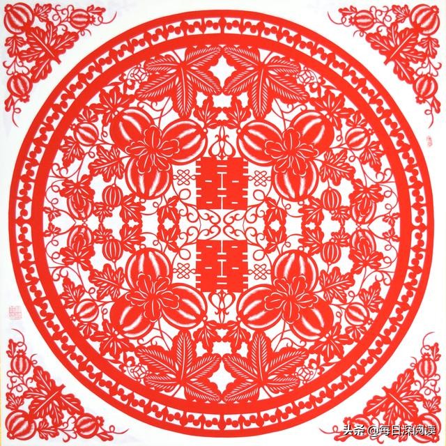 爱情亘古流长，生命繁衍不息丨解读民间盘合剪纸表达的歌颂与赞美