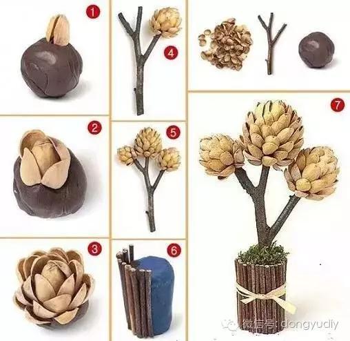 坚果壳艺术品,坚果壳能拿来做什么