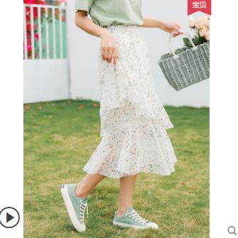 约会阳光仙气飘逸垂感显瘦半身裙,裙子推荐小众高级感半身裙垂感