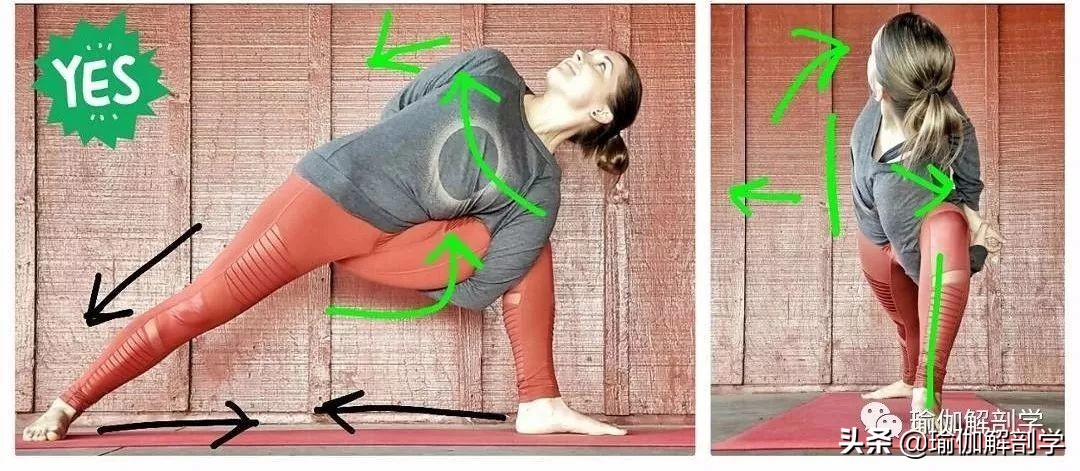10个最新瑜伽体式正误对比图,瑜伽最容易错的正误对比图
