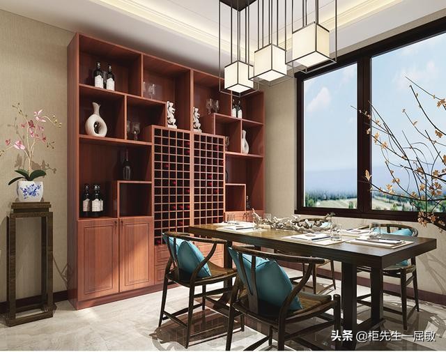 新中式整体酒柜效果图简单又漂亮,最美观实用酒柜2022年