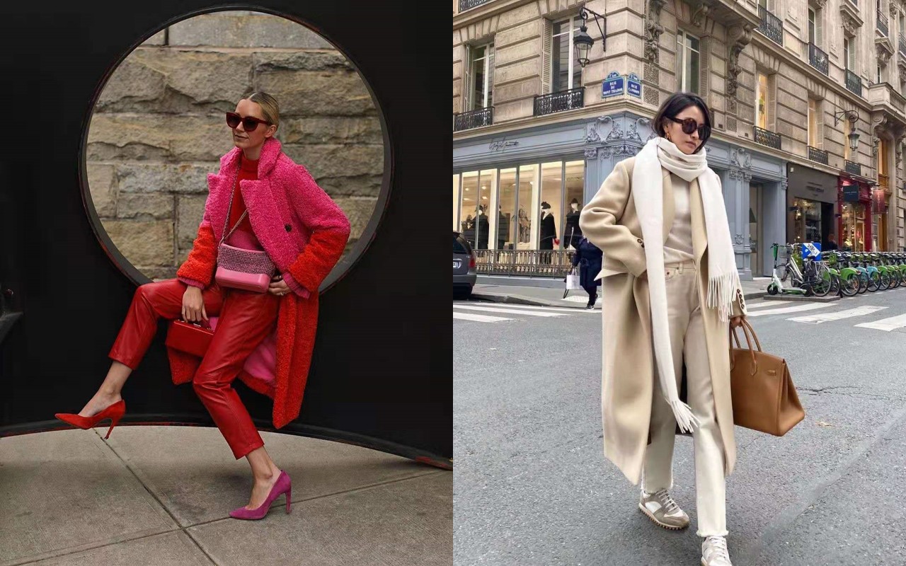 色彩穿搭小技巧,色彩呼应是最简单的穿搭技巧