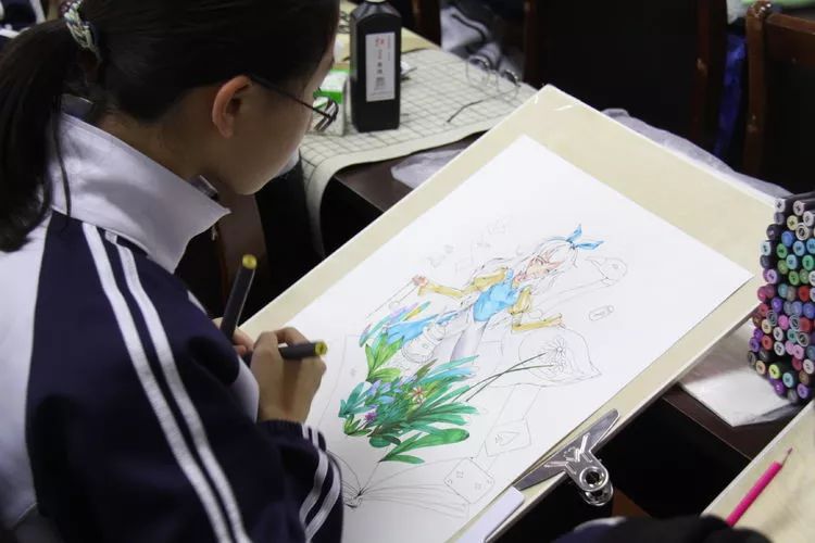 文明在我心中绘画五年级,德州五中校园文化节