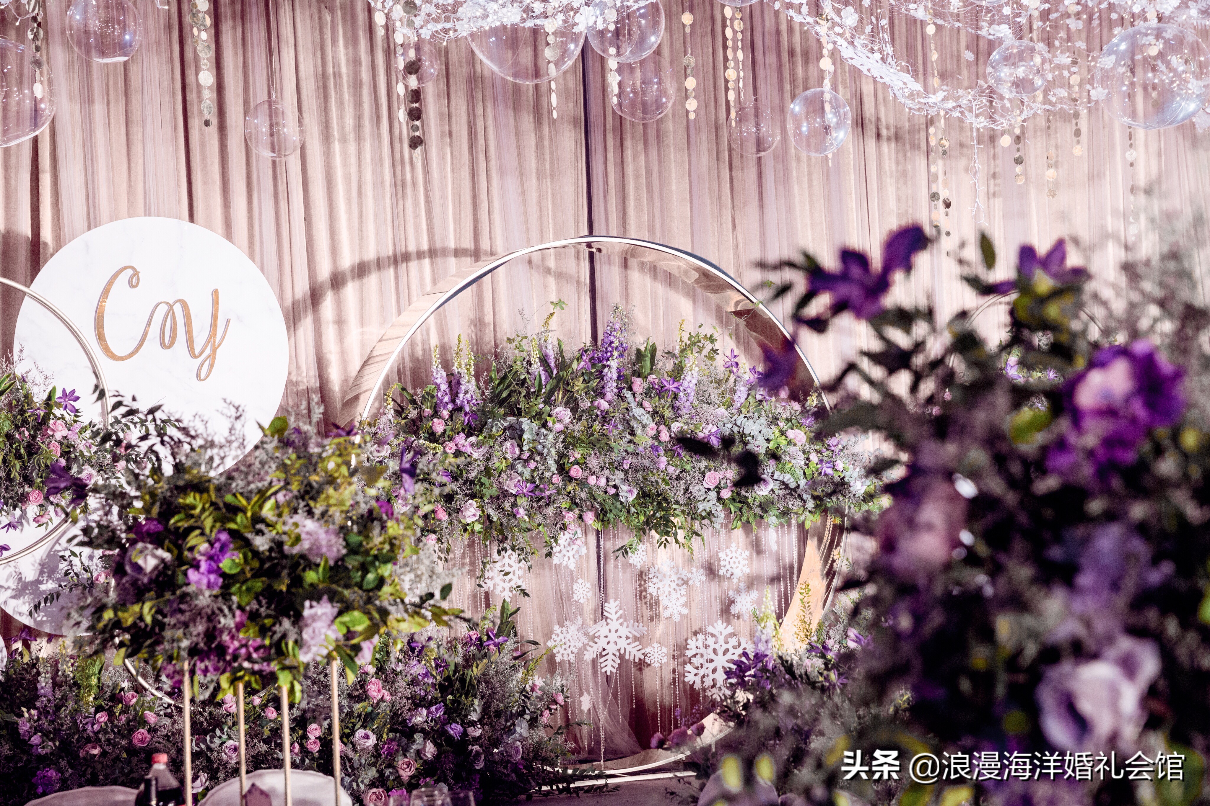 西式草坪婚礼浪漫,浪漫唯美庭院西式婚礼