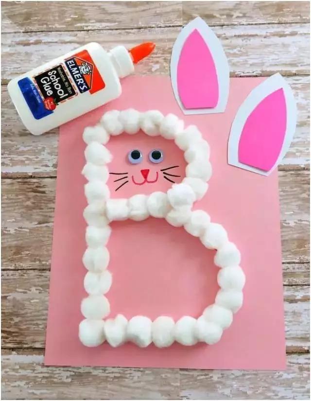 复活节兔子手工外发,复活节兔子彩蛋做手工