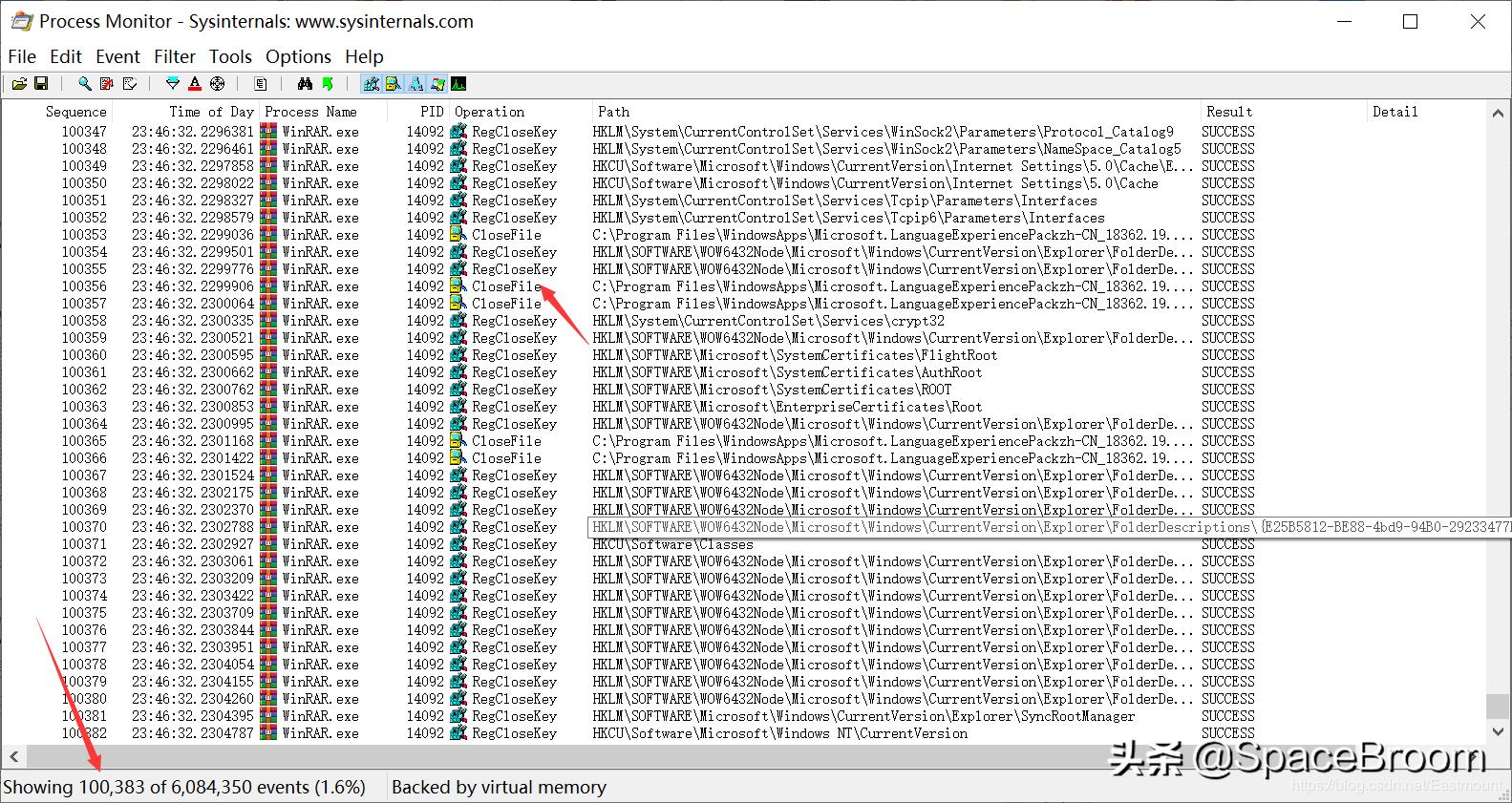 四十九,Procmon软件基本用法及文件进程、注册表查看