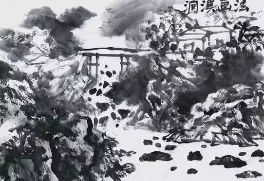 近现代名家画水,历代名家绘画水墨写生图