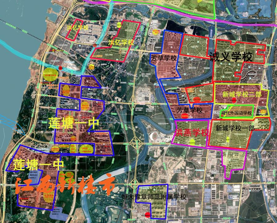 南昌学区划分详图,南昌经开区学区划分一览表小学