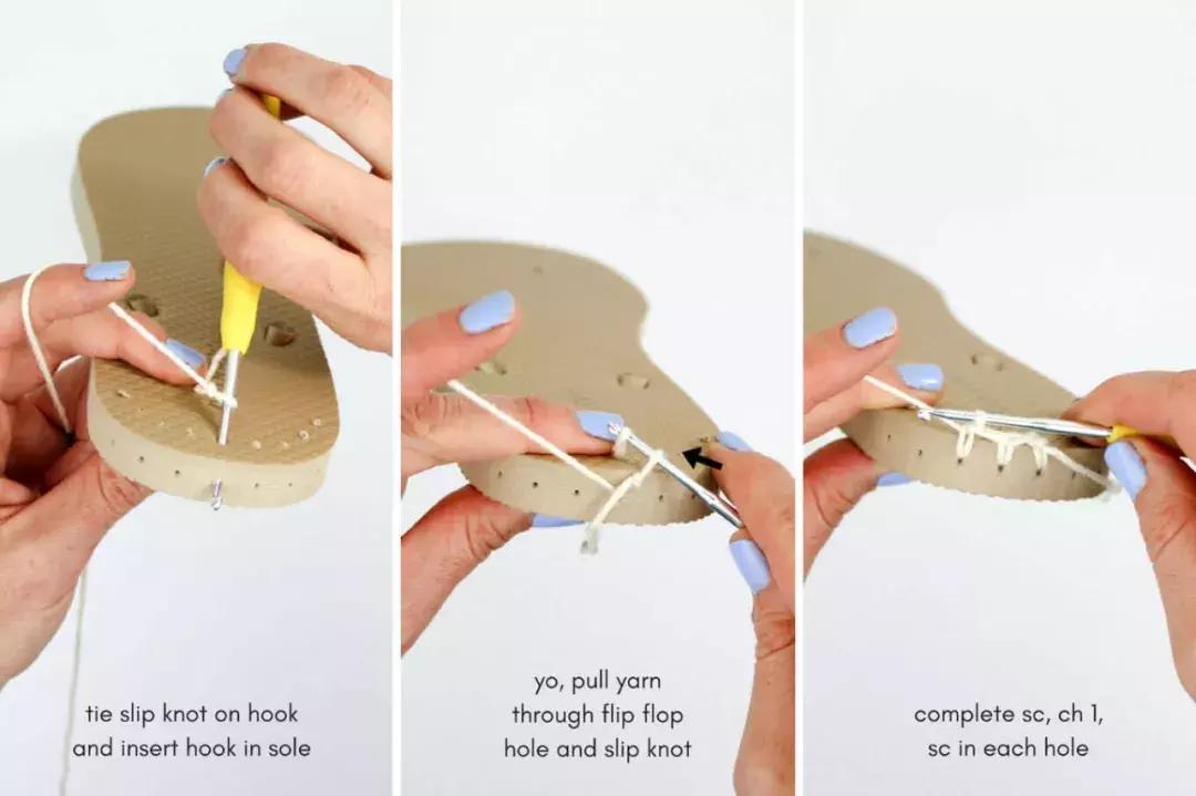 钩织婴儿凉鞋的钩法,100种夏凉鞋的钩织教程
