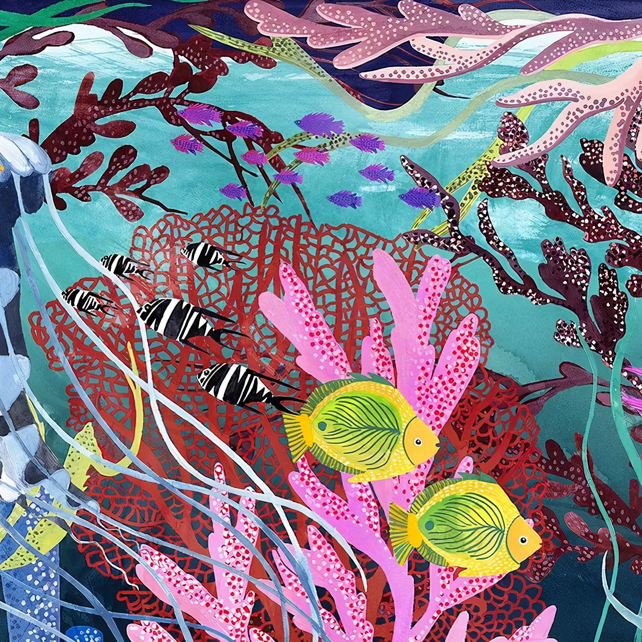 水彩渲染画建筑效果图,水彩平涂画