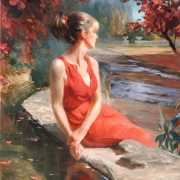 俄罗斯油画艺术人物写真,俄罗斯著名油画笔下的阳光少女