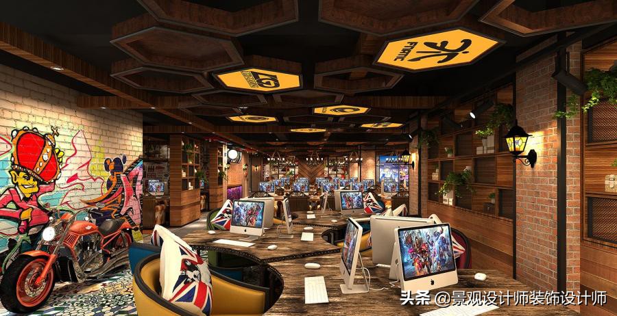 网咖设计效果图,网咖设计图哪找