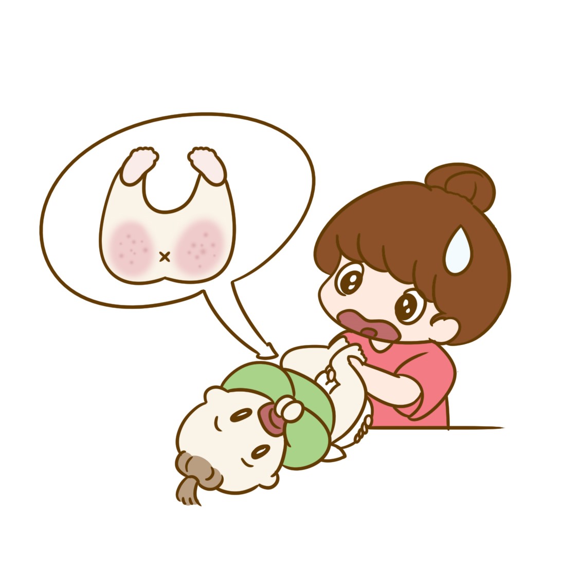 纸尿裤侧漏到咯吱窝的解决办法,宝宝穿纸尿裤总是侧漏怎么回事