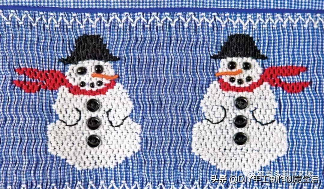 缩褶绣编织视频教程,棒针褶皱效果