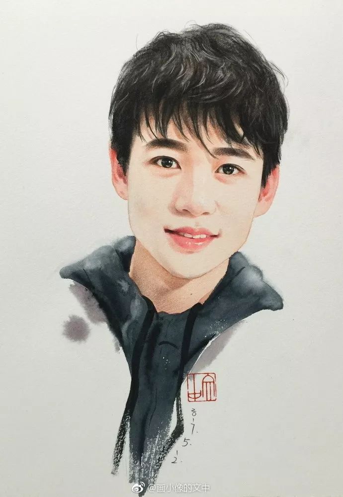 比起打印画，美院毕业的他，笔下这种彩铅水彩画才好看哭了~