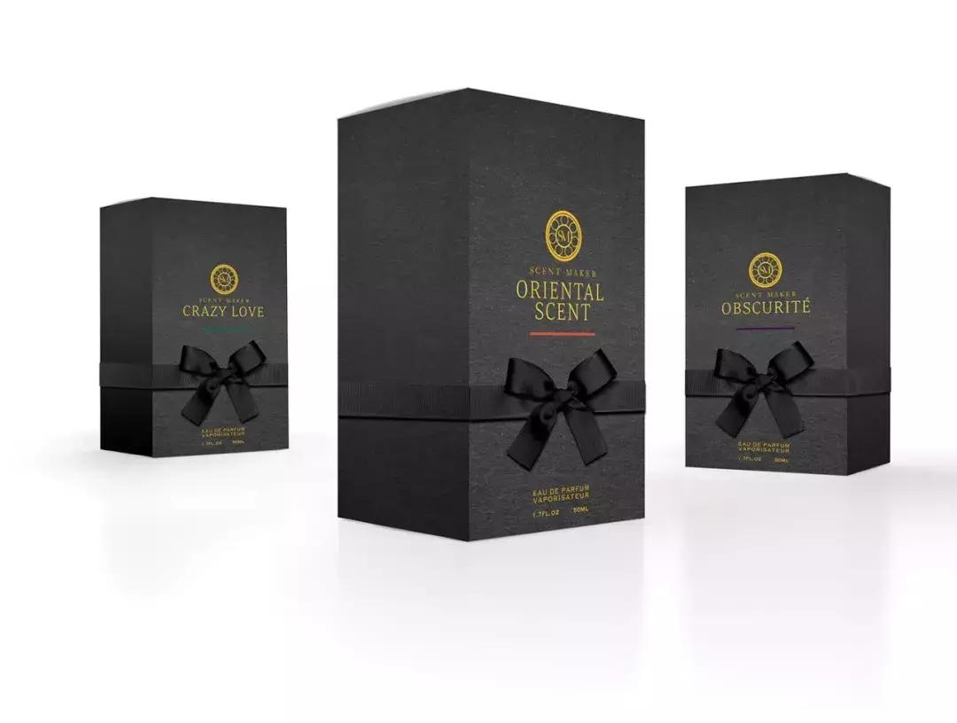 橙味香水包装设计,香水小众设计感包装