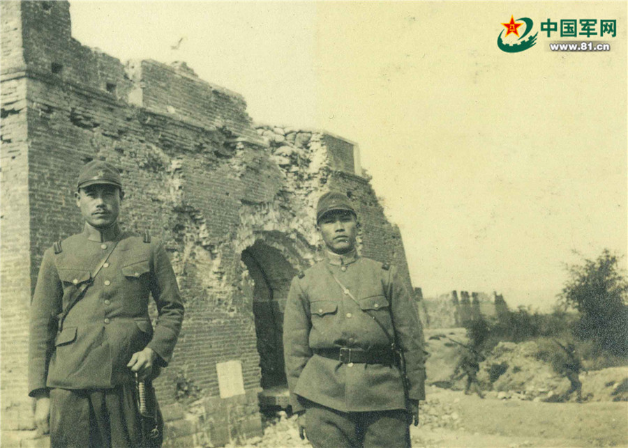 抗战时期国军部队真实影像,八路军阳明堡照片