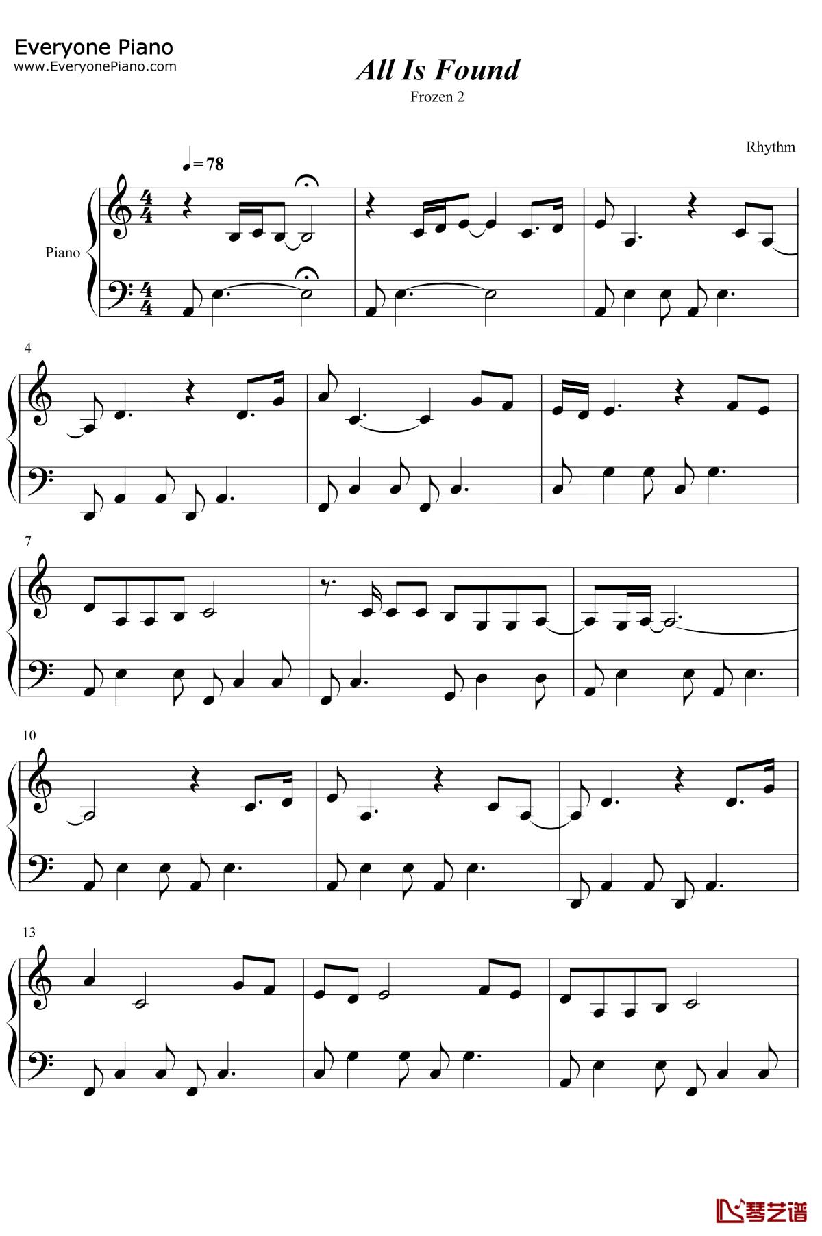 allisfound冰雪奇缘舞蹈,冰雪奇缘allisfound钢琴简谱