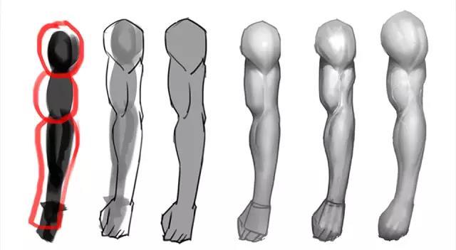 手臂怎么画简单好看,手臂如何画结构