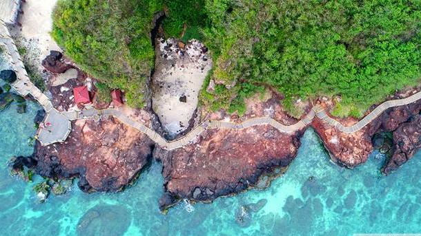 涠洲岛海边看雪,涠洲岛火山口看日出