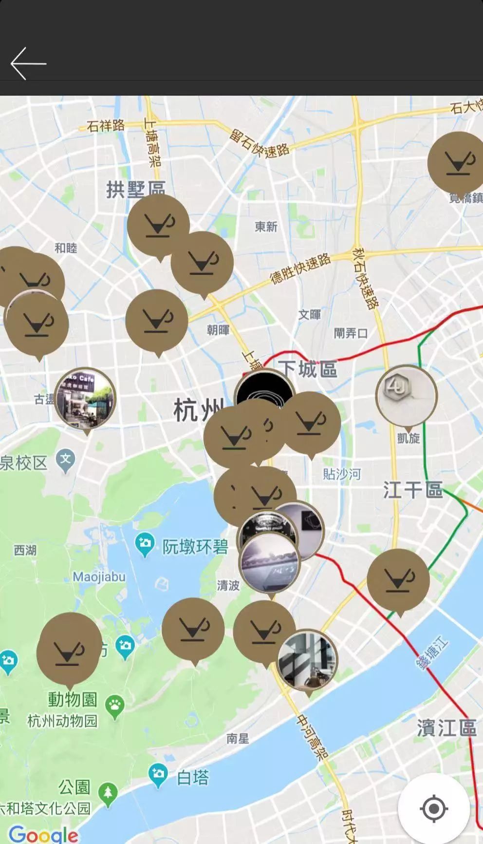 杭州咖啡地图,杭州骨灰级咖啡分布图