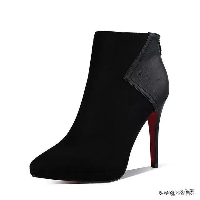 时尚短靴半筒靴洋气上档次细跟,时尚短靴半筒靴洋气上档次粗跟