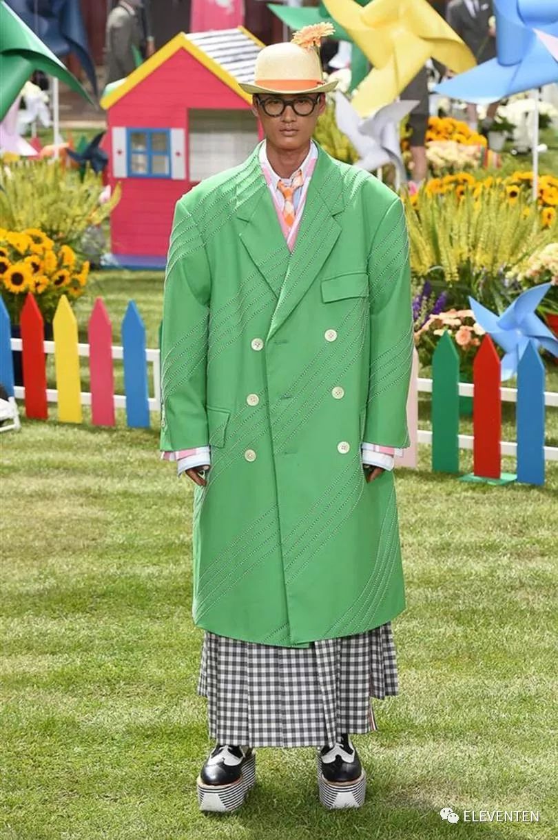 thombrowne2018男装,ThomBrowne2018春夏男装闭场造型